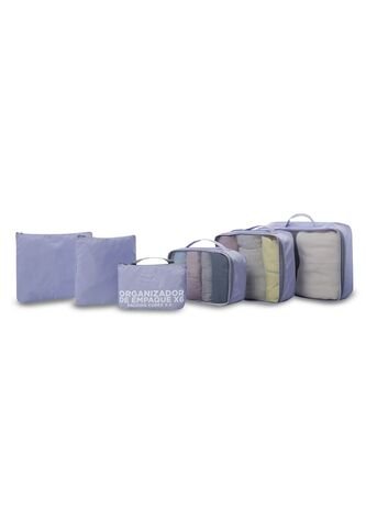 Organizador De Viaje Packing Cube X 6 Morado Totto
