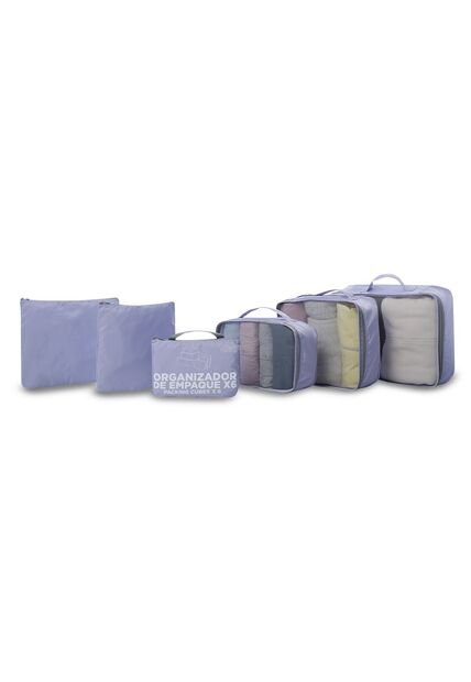 Organizador De Viaje Packing Cube X 6 Morado