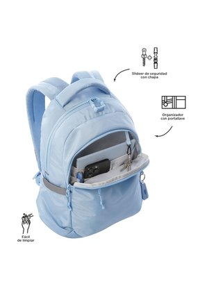 Morral Universitario Misisipi Porta PC 14" Azul Mujer