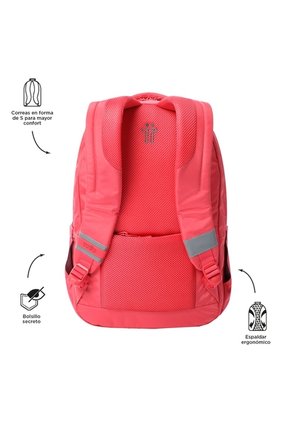 Morral Universitario Porta PC 15.4" Indo Rojo Mujer