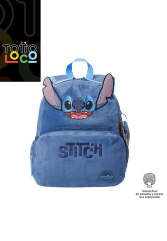 Morral Unisex Stitch Pequeño Azul Totto