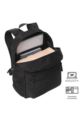 Morral Plegable Ligero Xingu Mediano Negro