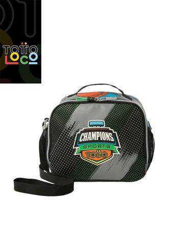 Lonchera Térmica Para Niño Multisport Grande Gris Totto