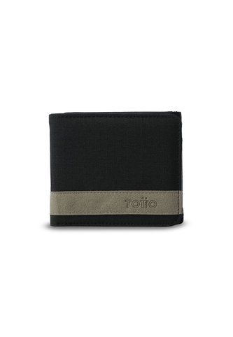 Billetera Hombre Lad Grande Con RFID Blocker Negra Totto