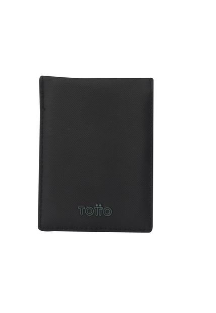 Billetera Dual Pequeña Con RFID Blocker Negra