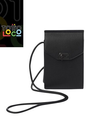 Bolso Para Mujer Smooth Crossbody Pequeño Negro Totto