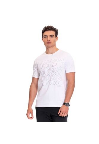 Camiseta Estampada Para Hombre Primen Blanca Totto