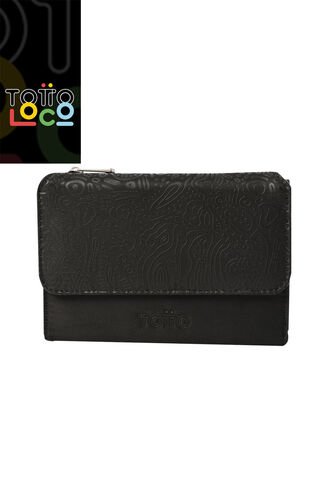 Billetera Montana Con RFID Blocker Negra Totto