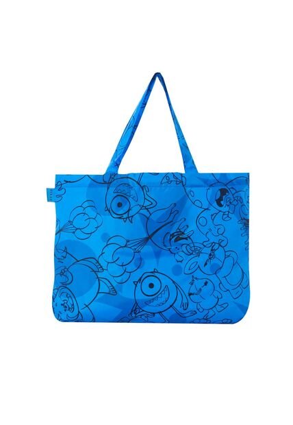 Shopping Bag Plegable Hello Pixar Azul