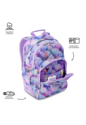 Morral Juvenil Porta PC 14" Rayol Morado