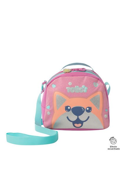 Lonchera Térmica Para Niña Doggy Love Mediana Rosada