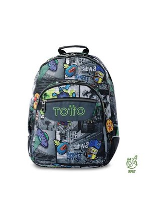 Morral Juvenil Porta PC 14" Rayol Negro