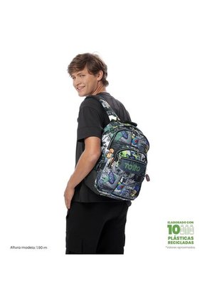 Morral Juvenil Porta PC 14" Rayol Negro