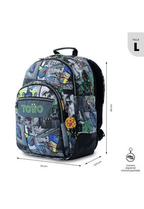 Morral Juvenil Porta PC 14" Rayol Negro
