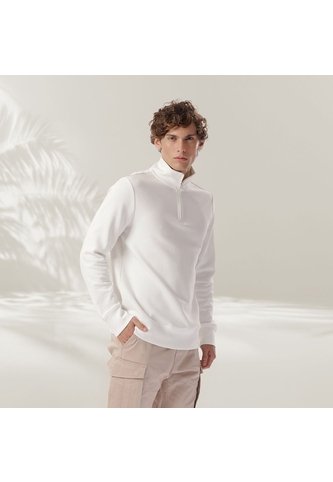 Buzo Con Cremallera Para Hombre Winner Pullover Blanco Hueso Totto