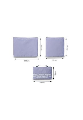 Organizador De Viaje Packing Cube X 6 Morado
