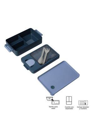 Portacomidas Kiuby Azul