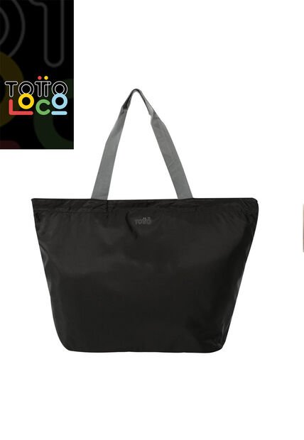 Shopping Bag Plegable Ramel Liviana Negro