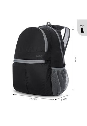 Morral De Viaje Plegable Noka 20 Grande Negro
