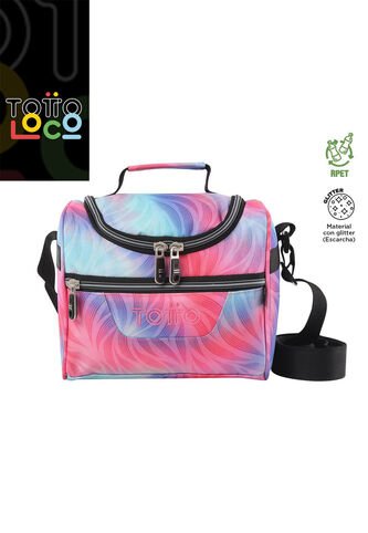 Lonchera Para Almuerzo Pizarra Glitter Mujer Rosada Totto