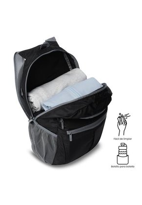 Morral De Viaje Plegable Noka 20 Grande Negro