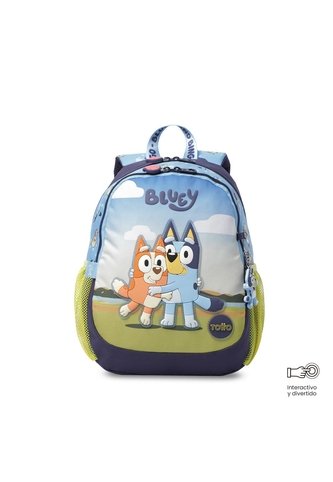 Morral Unisex Bluey Pequeño Color Azul Totto