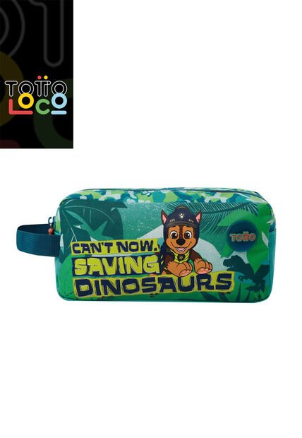 Cartuchera Escolar Para Niño Paw Patrol Verde