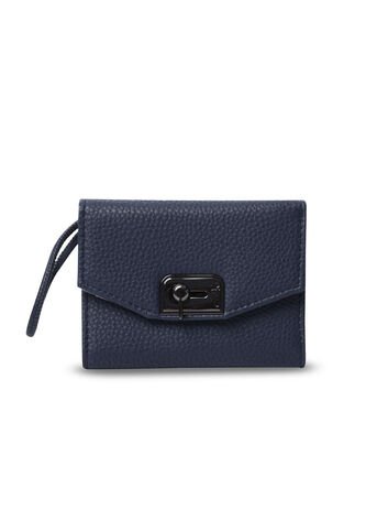 Billetera Para Mujer Smooth Ney Con RFID Blocker Azul Totto