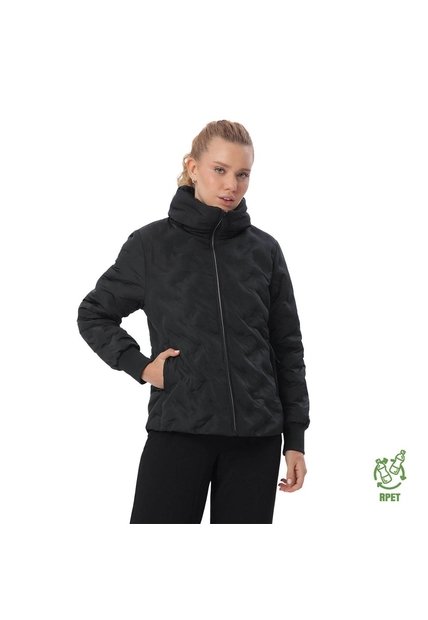 Chaqueta Acolchada Para Mujer Bab Negra