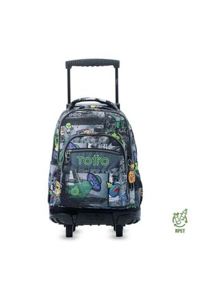 Maleta Para Niño Con Ruedas Porta PC 15.4" Renglón Negro