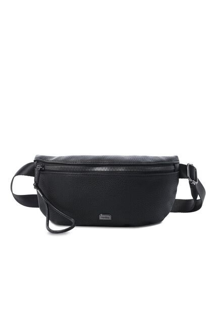 Riñonera Para Mujer Smooth Color Negra