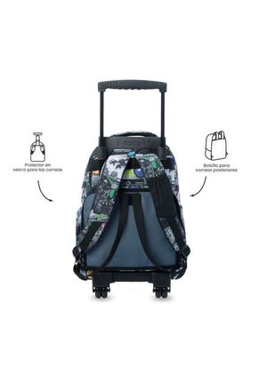 Maleta Para Niño Con Ruedas Porta PC 15.4" Renglón Negro