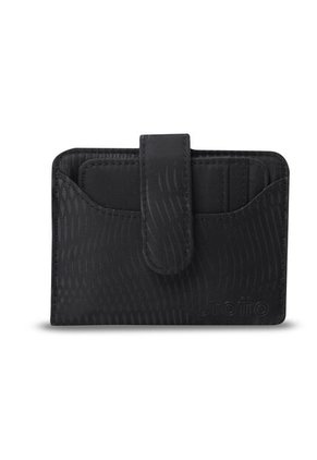 Billetera Para Mujer Texture Dull Con RFID Blocker Negra