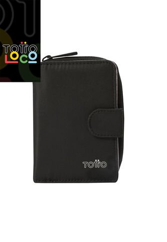 Billetera Daintty Con RFID Blocker Negra Totto