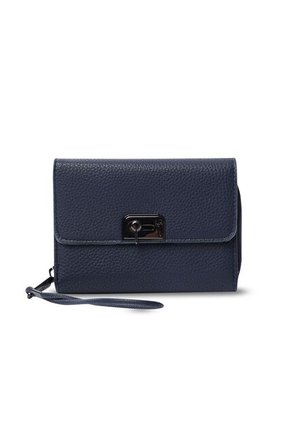 Billetera Para Mujer Smooth Cri Con RFID Blocker Azul