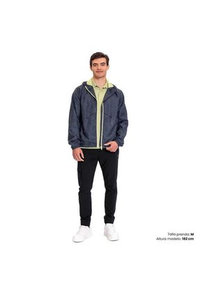 Chaqueta Para Hombre Casual Ice Print 2.0 Azul