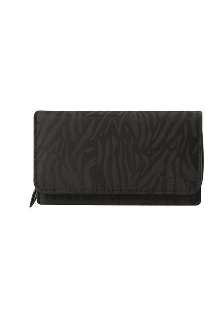 Billetera Texture Var Con RFID Blocker Negra