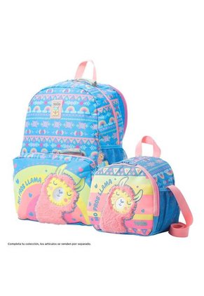 Lonchera Para Niña Llama Azul