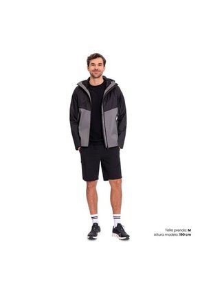 Chaqueta Impermeable Para Hombre Seal Negra