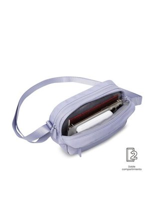 Bolso Para Mujer Bombo Tipo Crossbody Pequeño Morado