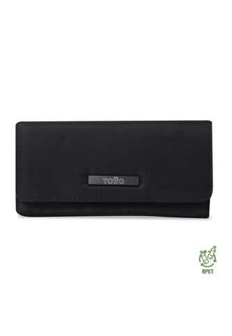 Billetera Para Mujer Adelaide 2 Con RFID Blocker Negra Totto