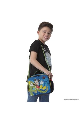 Combo Escolar Morral Con Ruedas Mickey + Lonchera Y Cartuchera