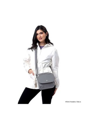 Bolso Pequeño Corneana 2.0 Gris Porta Tableta 8" Crossbody