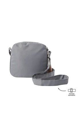 Bolso Pequeño Corneana 2.0 Gris Porta Tableta 8" Crossbody