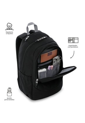 Morral Universitario Porta PC 14" Goctal 2.0 Negro Unisex