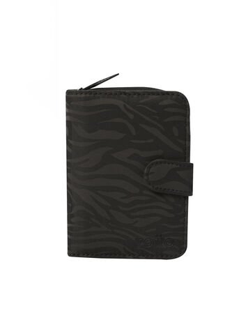 Billetera Texture Twi Con RFID Blocker Negra Totto