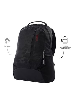 Morral Universitario Porta PC 16" Detroit Negro Hombre
