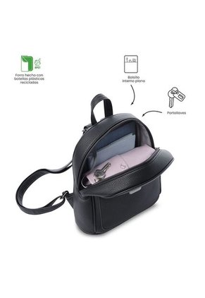 Morral Pequeño Para Mujer Smooth Negro