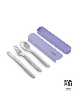 Juego De Cubiertos X 3 Spunt Morados