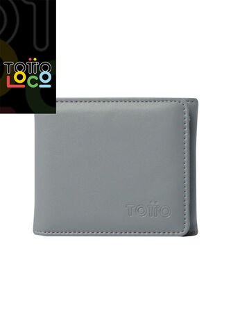 Billetera Ermatto Con RFID Blocker Gris Totto